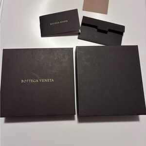 Bottega Veneta Authentic Empty Box + Paper Sleeve & Booklet – 5” x 5.5” 🤎